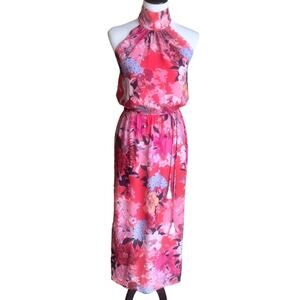 Cara Cara Allison maxi length halter neck Kentucky Derby dress sz 8